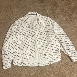 Alexander Wang White Logo Jacket